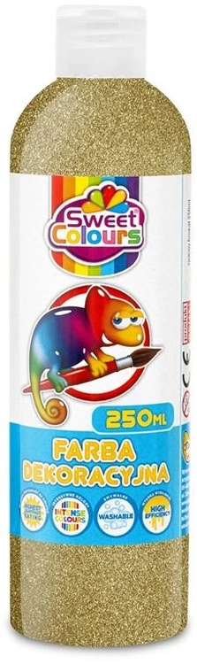 Otocki Sweet Colours Dekoratyviniai blizgučiai dažai, 250 ml, aukso spalvos