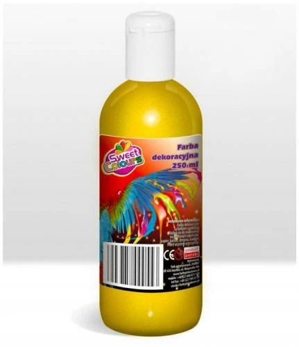Otocki Sweet Colours Dekoratyviniai blizgučiai dažai, 250 ml, aukso spalvos