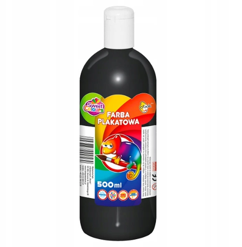 Otocki Sweet Colours Plakatiniai dažai 500 ml, juodi