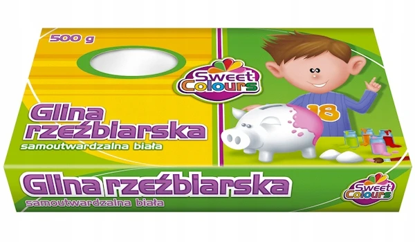 Otocki Sweet Colours Savikietanti modelino masė 500g, balta