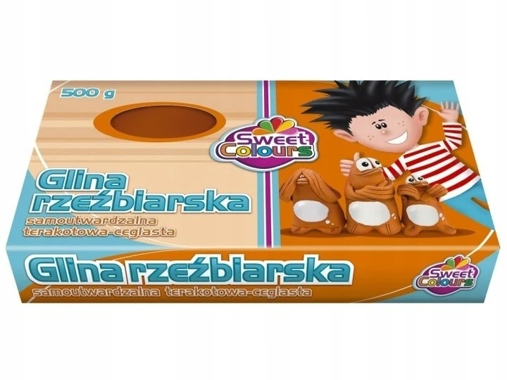 Otocki Sweet Colours Savimontuojanti modelino masė 500g terakotos spalvos