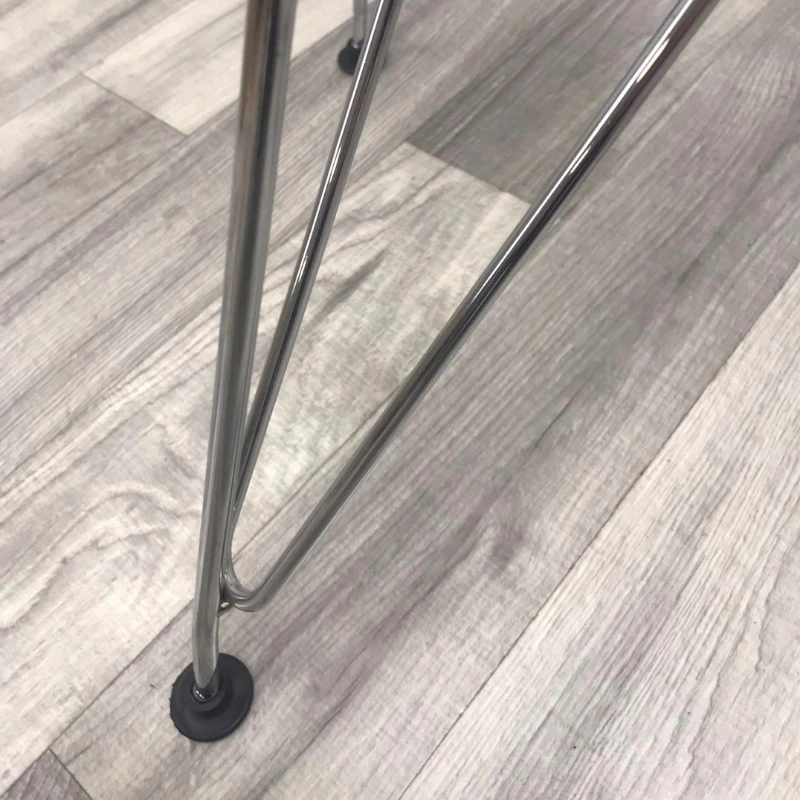 Szchara Chromuotos modernios kėdės kojelės, metalinis stelažas