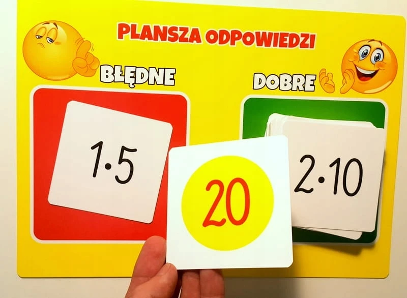 SzkolneNaklejki Kortos Edukacyjne do nauki TABLICZKI MNOŻENIA DO 100