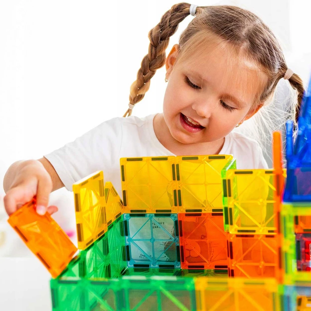 Szomik 3D EDUCATIONAL konstravimo kaladėlės vaikams 108vnt MAGNETINIS