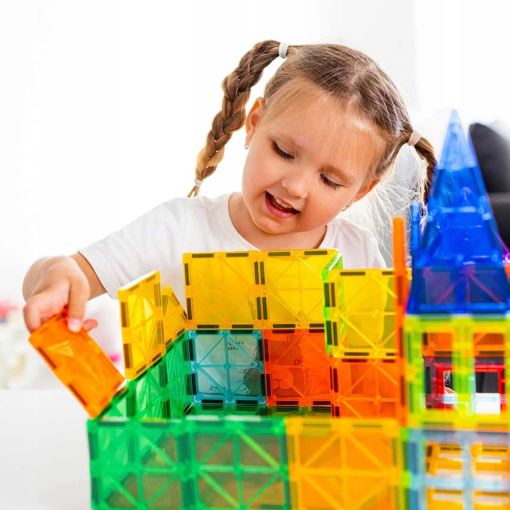 Szomik 3D EDUCATIONAL konstravimo kaladėlės vaikams 108vnt MAGNETINIS