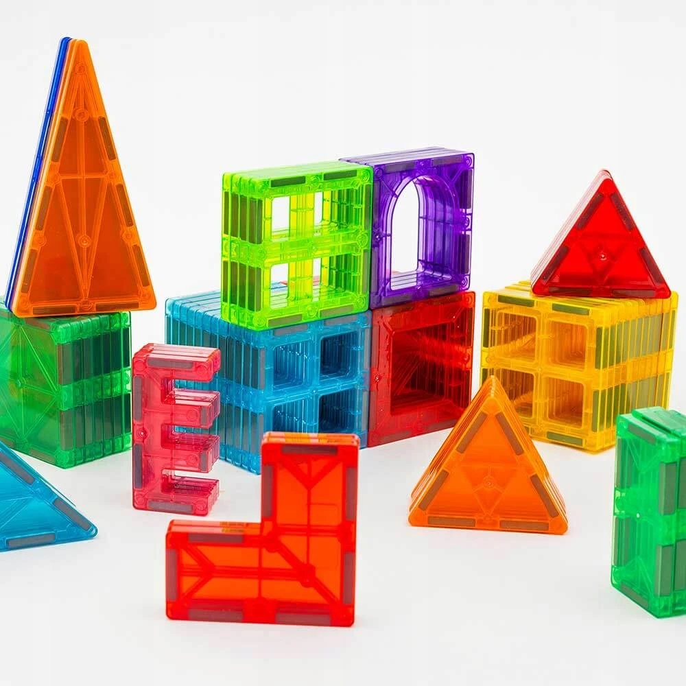 Szomik 3D EDUCATIONAL konstravimo kaladėlės vaikams 108vnt MAGNETINIS