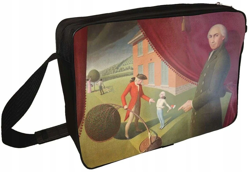 Szyjemy Sztuke Krepšys ant peties Parson Weems' Fable Grant Wood