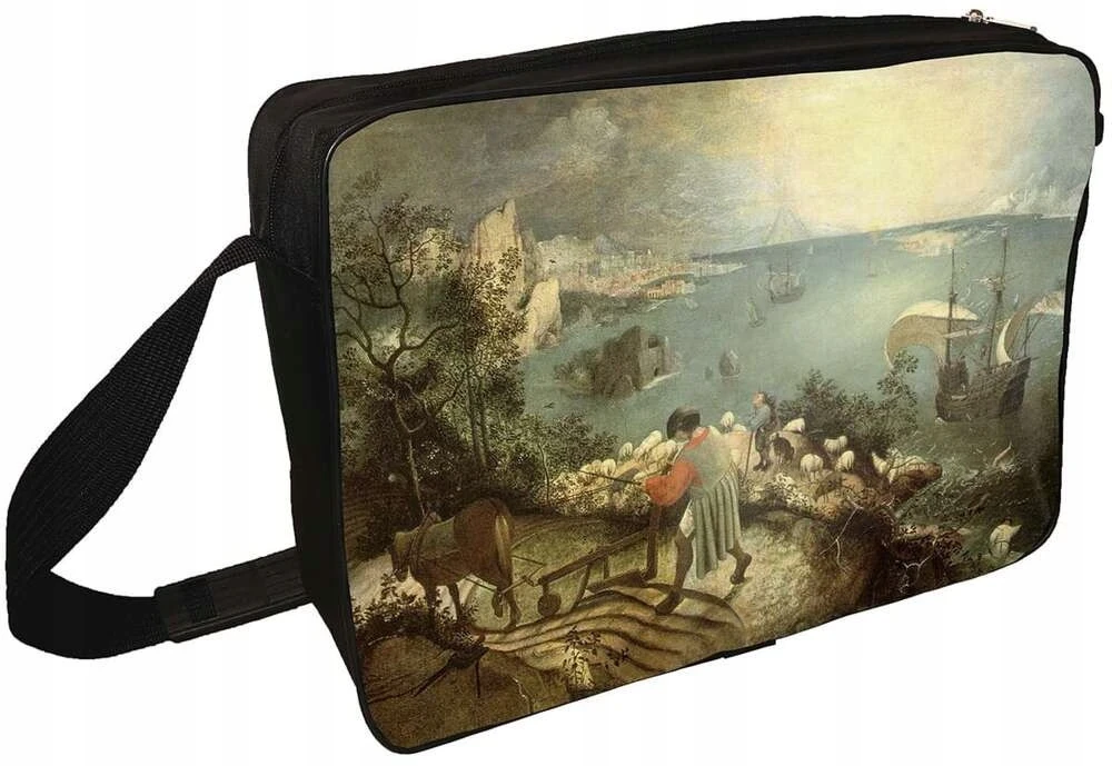 Szyjemy Sztuke Krepšys ant peties Pejzaż su upadkiem Ikara Pieter Bruegel starszy