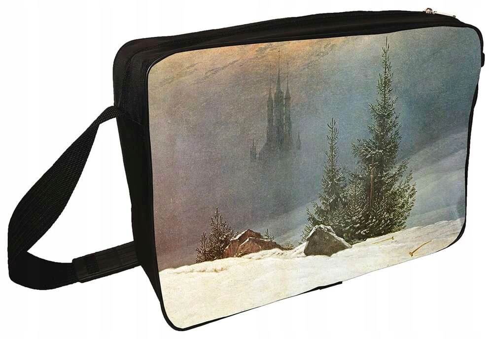 Szyjemy Sztuke Krepšys ant peties Pejzaż zimowy Caspar David Friedrich