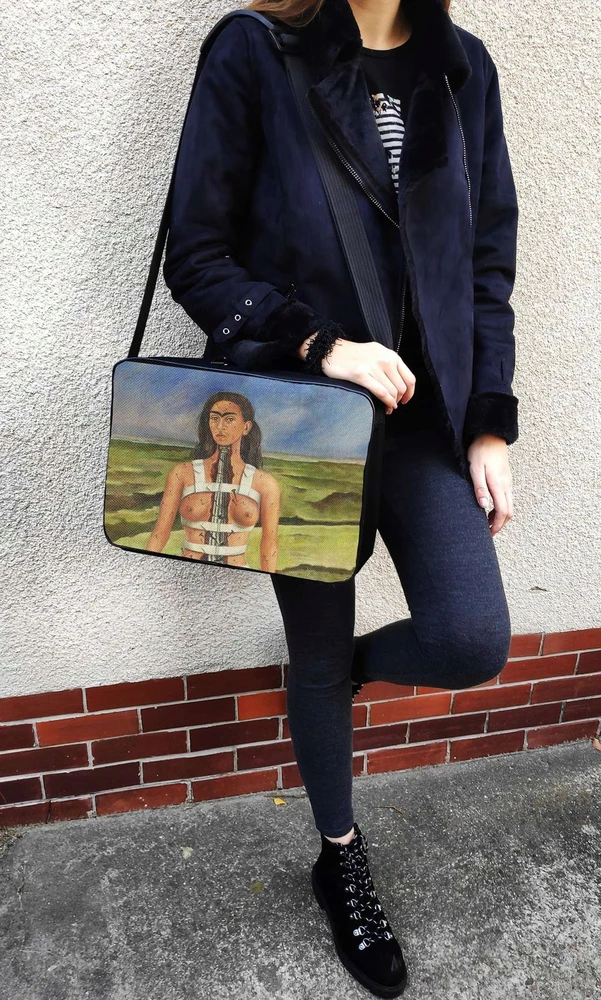 Szyjemy Sztuke Krepšys ant peties Strzaskana kolumna Frida Kahlo