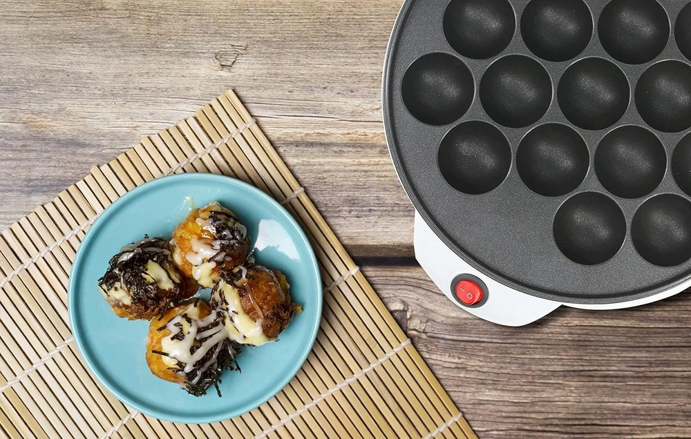 TAKOYAKI MACHINE 18 RUTULIŲ ELEKTRINĖ NEPRIKLAVIMO 650W VIRTUVĖ