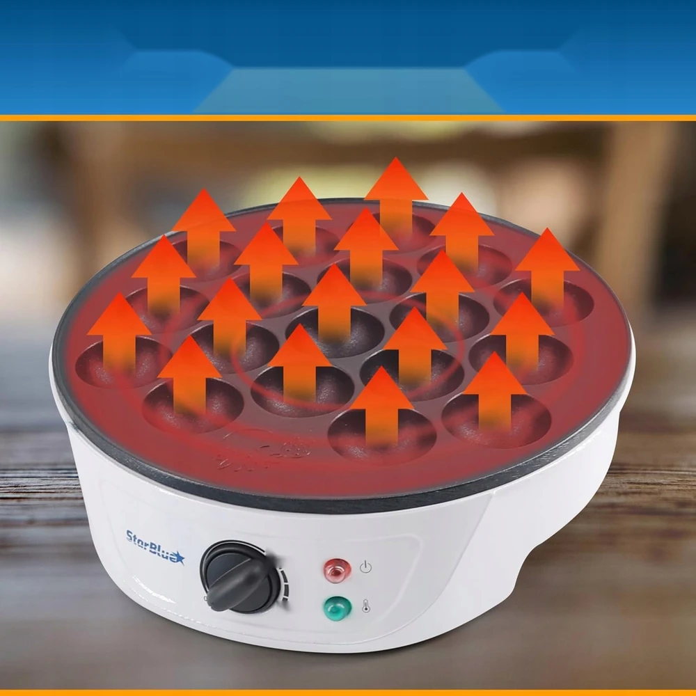 TAKOYAKI PRIETAISAS 18 AKUČIŲ 700W 222X222X76CM ELEKTRINIŲ KAMULIŲ GALIA