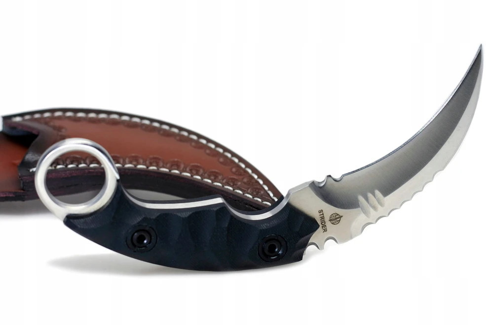 Taktinio Karambit peilio Claw STRIDER plieno D2 dėklas