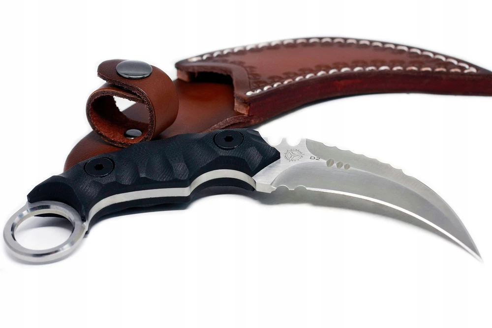 Taktinio Karambit peilio Claw STRIDER plieno D2 dėklas