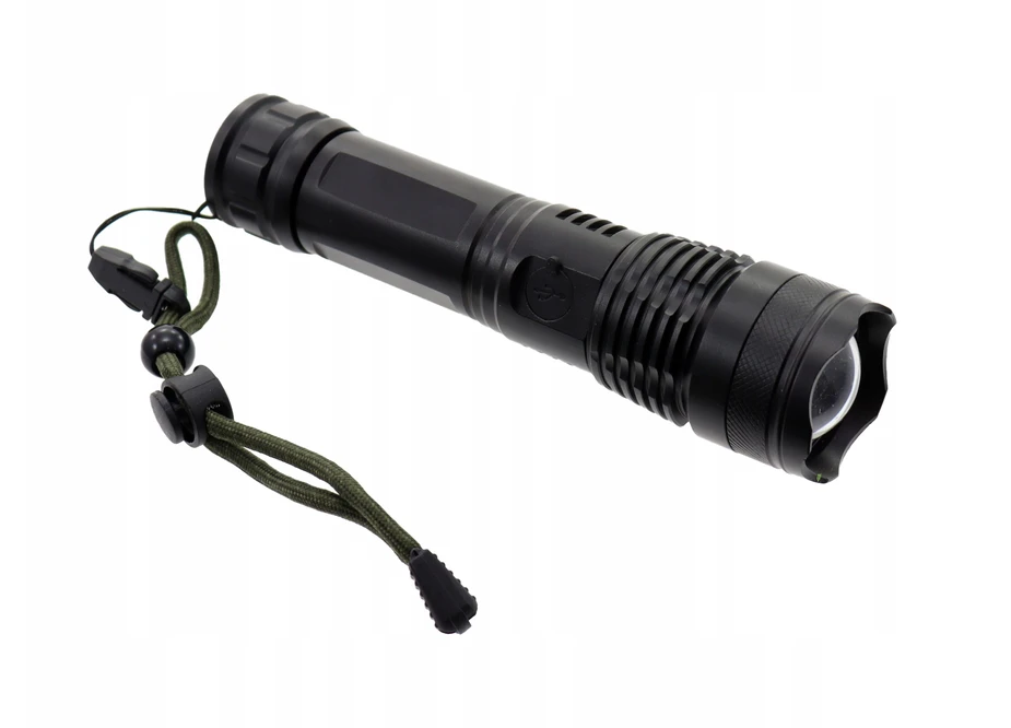 Hurtomax TAKTINIS PROŽEKTORIUS Aliuminis, ZOOM CREE LED 5 REŽIMAI ĮKRAUNAMAS XHP50