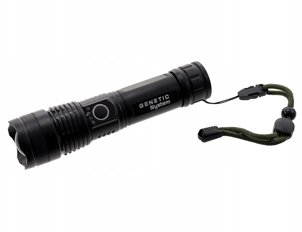 Hurtomax TAKTINIS PROŽEKTORIUS Aliuminis, ZOOM CREE LED 5 REŽIMAI ĮKRAUNAMAS XHP50