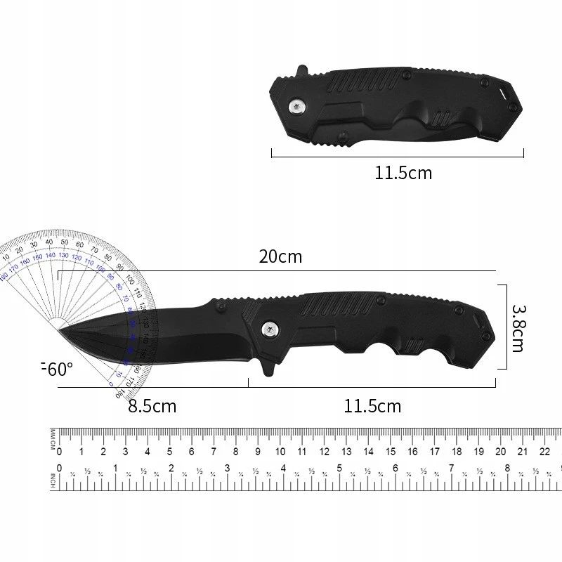 Taktinis sulankstomas peilis Survival Bushcraft Hunting Finka Camping Sharp