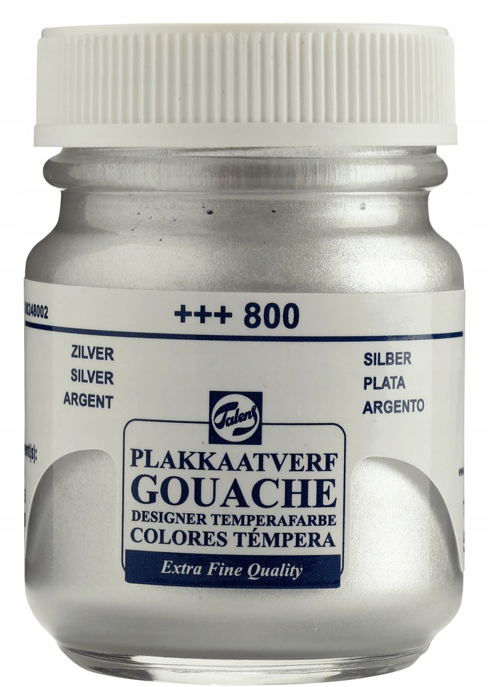 Talens 800 Sidabriniai guašo dažai, 50 ml