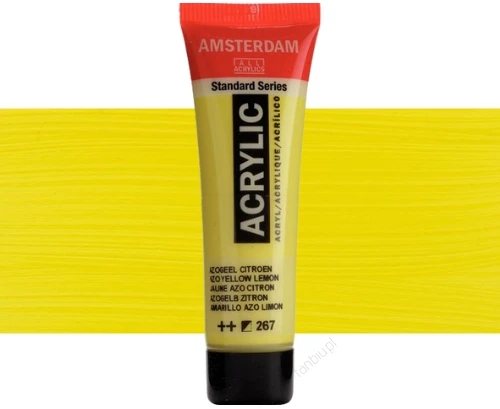Talens Akrilinė dažai - Amsterdam - Standartinis akrilas - Geltona - 20 Ml - Atspari šviesai
