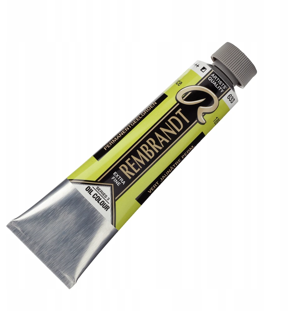 Artequipment Talens Akrilinė dažai - Nuolatinė geltonai žalia - 633 - Ekstra smulki - Rembrandt - 40ml tūbelė