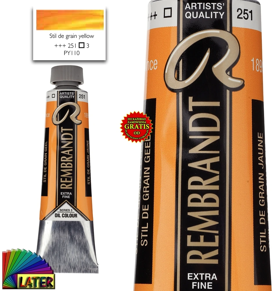 Talens Aliejinė tapyba - Geltono grūdų stilius - 251 - Extra-fine - Rembrandt - 40ml tūbelė