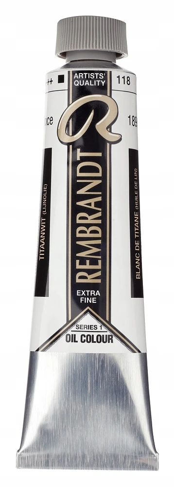 Talens Aliejinė tapyba - Titano baltumas - 118 - Extra-fini - Rembrandt - 40ml tūbelė