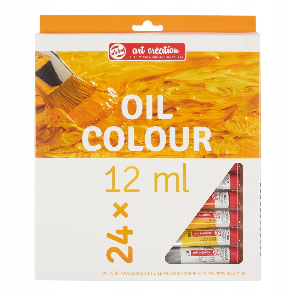 Talens Aliejinių dažų rinkinys Oil Colour 12 ml, 24 spalvos