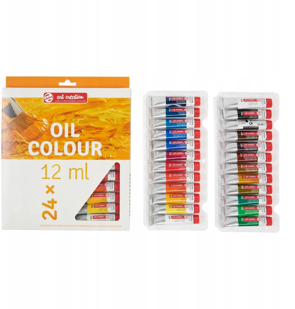Talens Aliejinių dažų rinkinys Oil Colour 12 ml, 24 spalvos