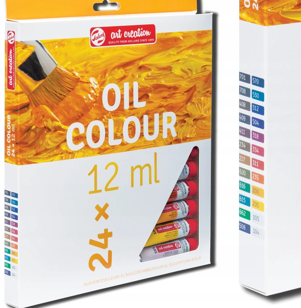 Talens Aliejinių dažų rinkinys Oil Colour 12 ml, 24 spalvos