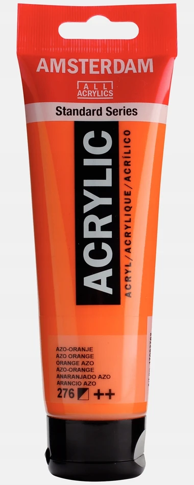 Talens Amsterdam akriliniai dažai, oranžiniai azo, 120 ml