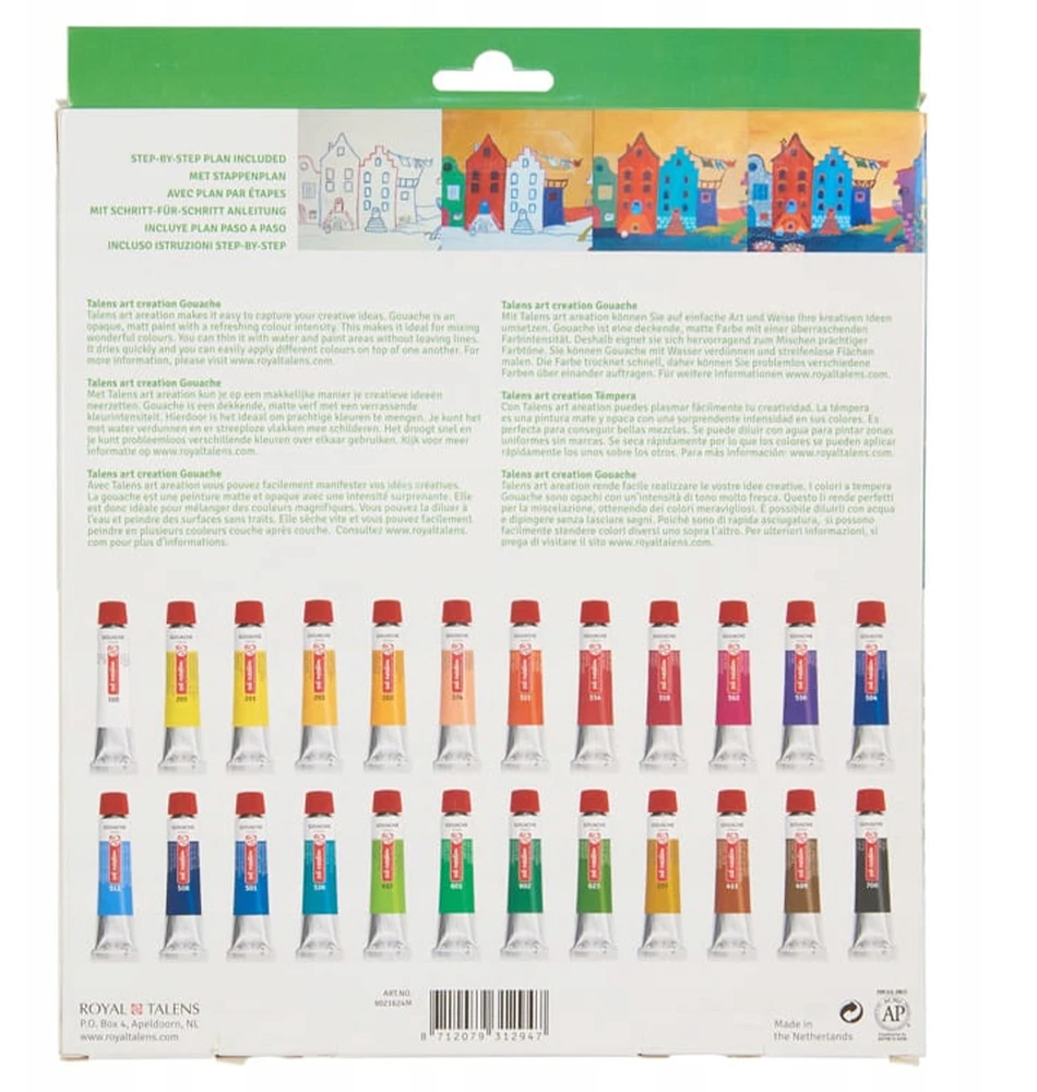 Talens Kūrybos išraiškos rinkinys Guašo 24x12 ml'