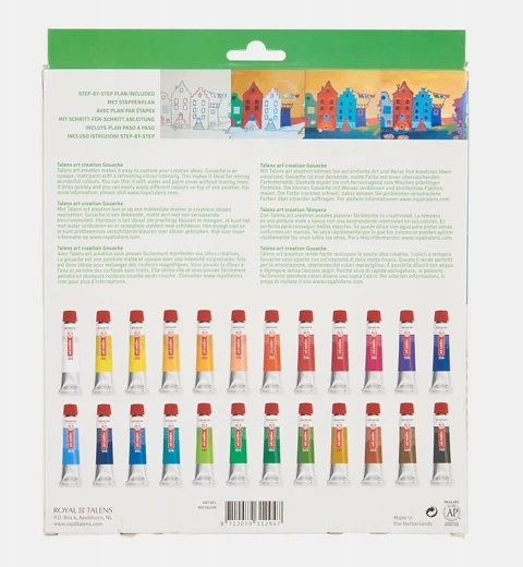 Talens Kūrybos išraiškos rinkinys Guašo 24x12 ml'