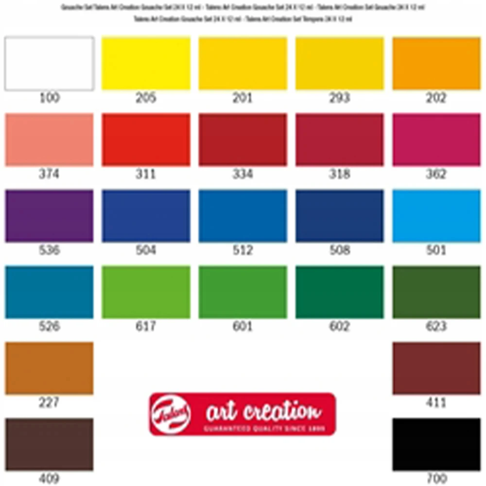 Talens Kūrybos išraiškos rinkinys Guašo 24x12 ml'