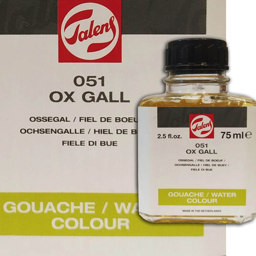 Talens Ox Gall jaučio tulžis akvarelei ir guašui 75ml