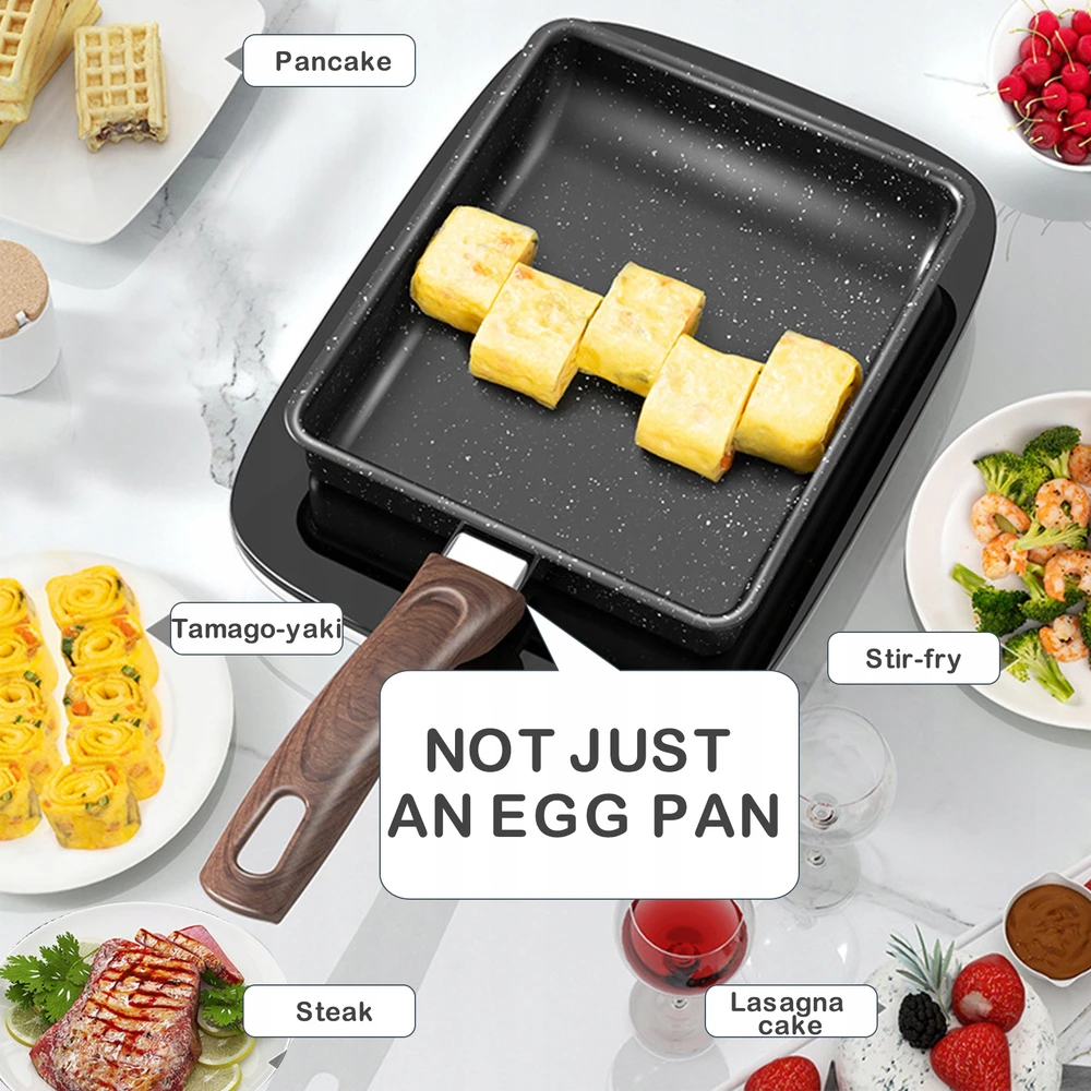 Tamagoyaki keptuvė Japoniškas omletas Keptuvė Kiaušinis Keptuvė keptuvė