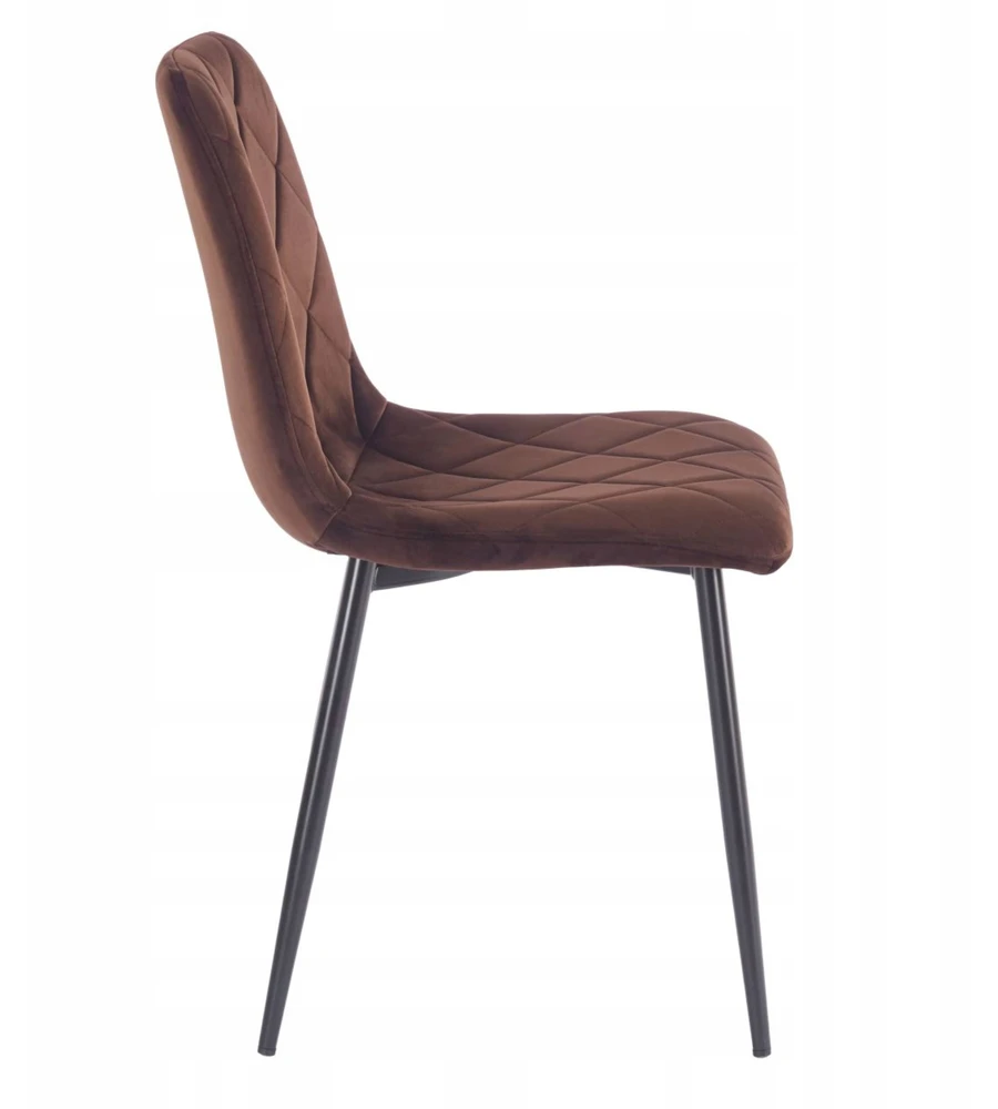 Tamsiai ruda minkšta kėdė valgomojo biurui Modern Furnitex