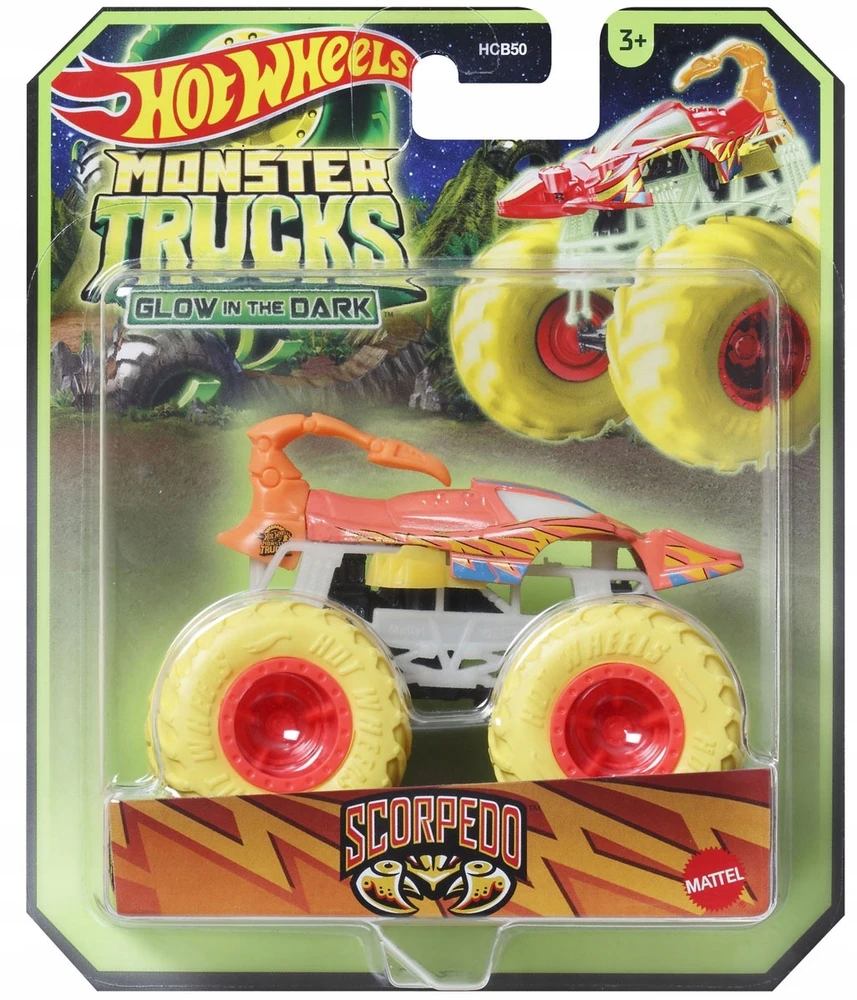 Mattel Hot Wheels džipas šviečiantis tamsoje