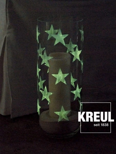 Tamsoje švytintys akriliniai dažai Kreul Glow 74347