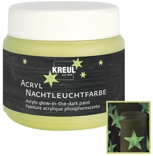 Tamsoje švytintys akriliniai dažai Kreul Glow 74347