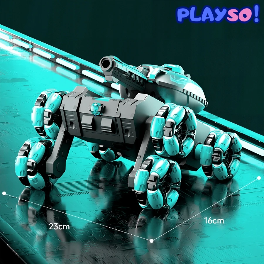TANK RC AUTOMOBILIS SU GEL RUULULINIU pistoletu 6x6 NUOTOLINIO VALDYMAS IR GESTAS