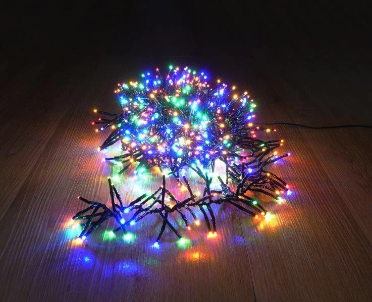 Home Styling Collection Tanki elektrinė girlianda CLUSTER, IP44, 400 LED, 8 režimai, įvairių sp., 8 m