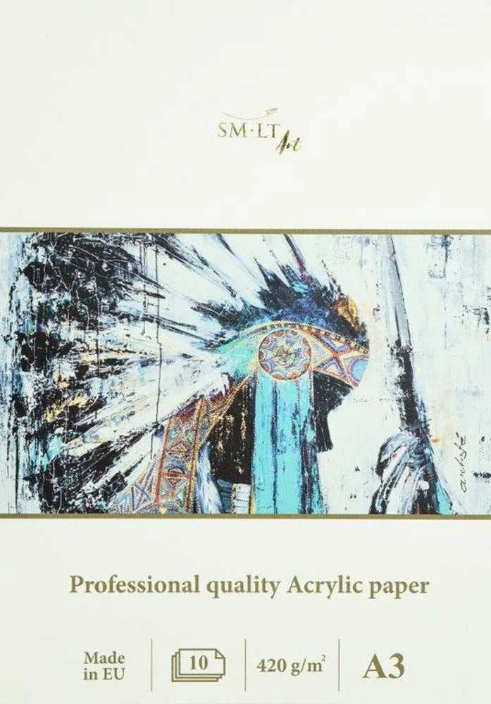 Smiltainis Tapybos akrilu sąsiuvinis PRO A3 10l 420gsm*
