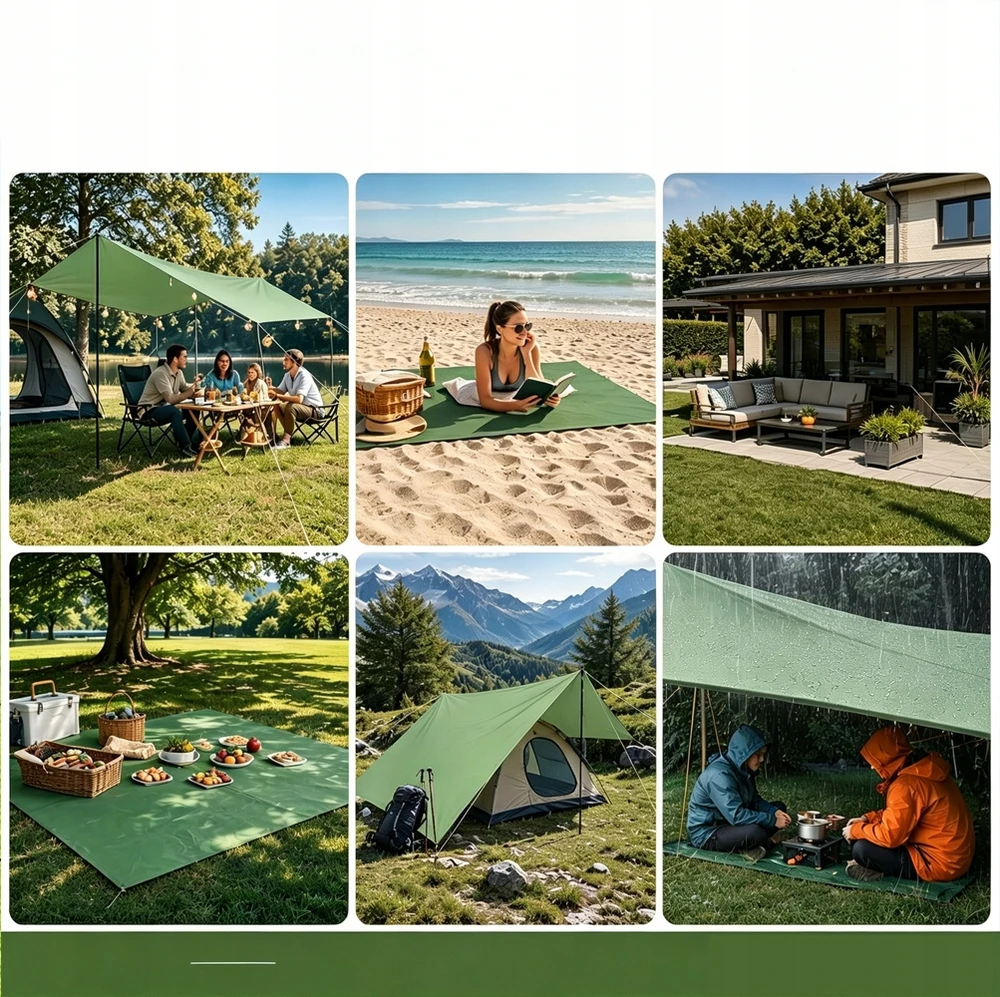 TARP vandeniui atspari palapine 3x3m TARP TINKA KEMPINGUI