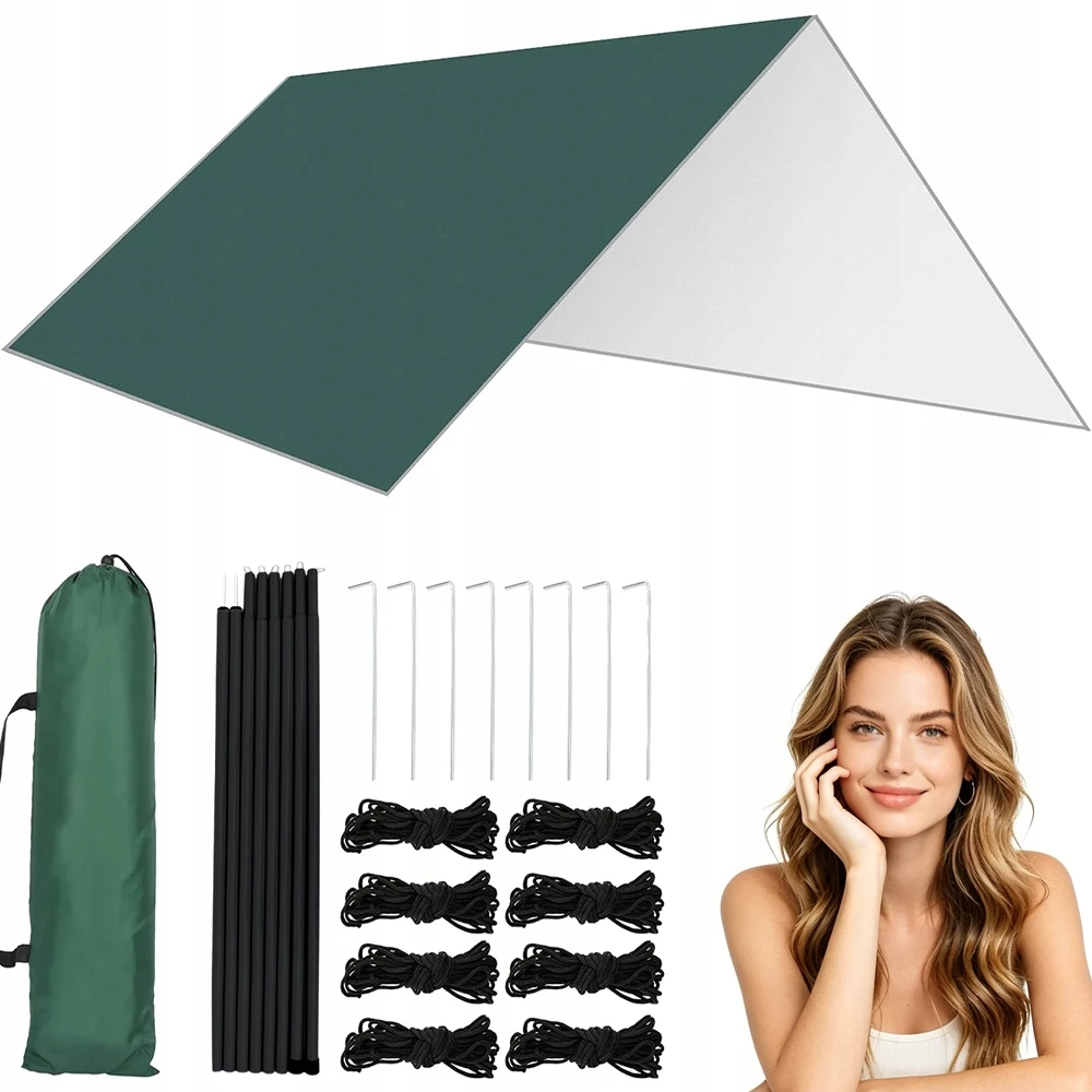 TARP vandeniui atspari palapine 3x3m TARP TINKA KEMPINGUI