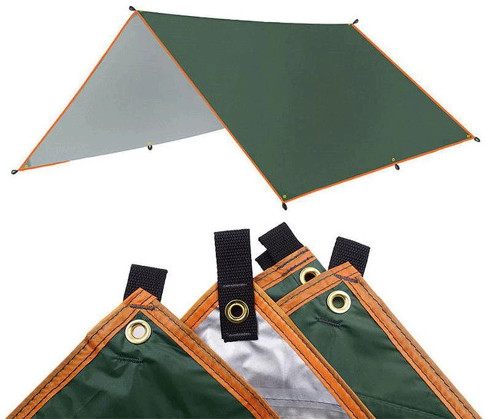 TARP vandeniui atsparūs terminiai kempingo lakštai 3 x 3 m SAULĖS BURĖ