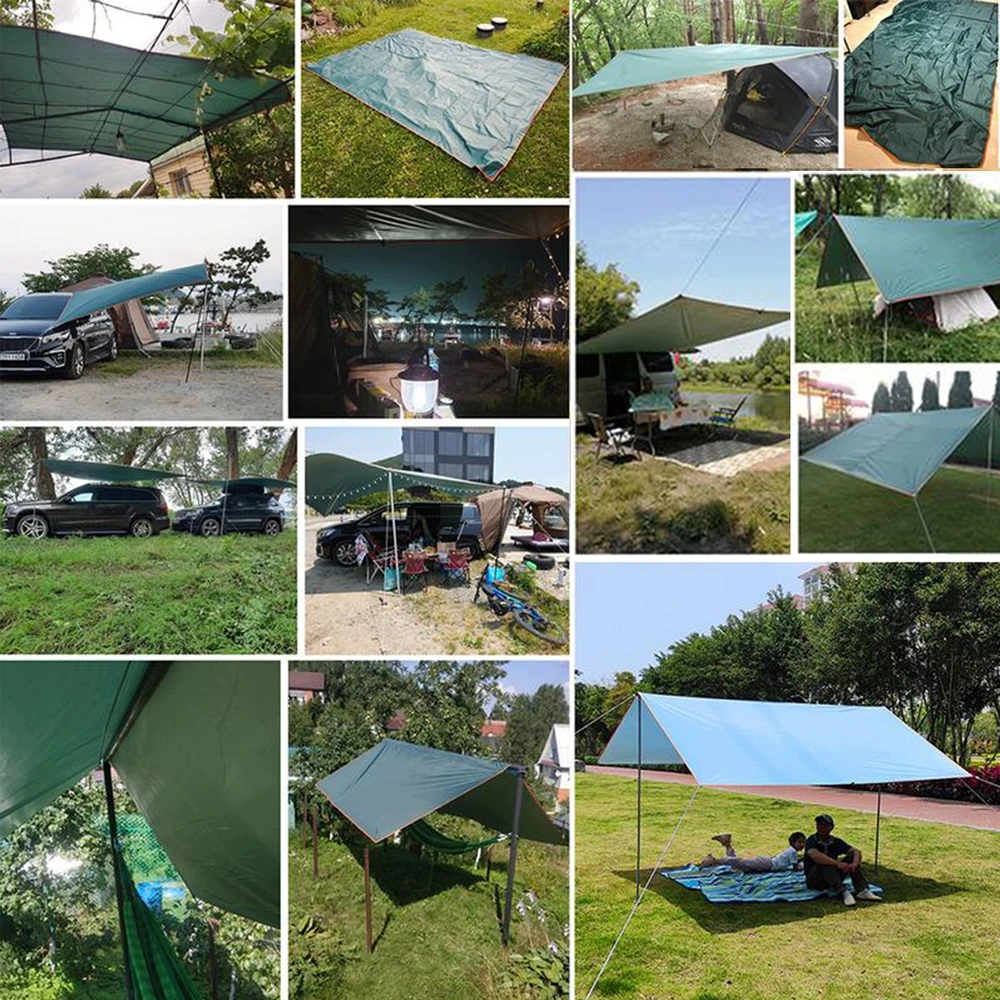 TARP vandeniui atsparūs terminiai kempingo lakštai 3 x 3 m SAULĖS BURĖ