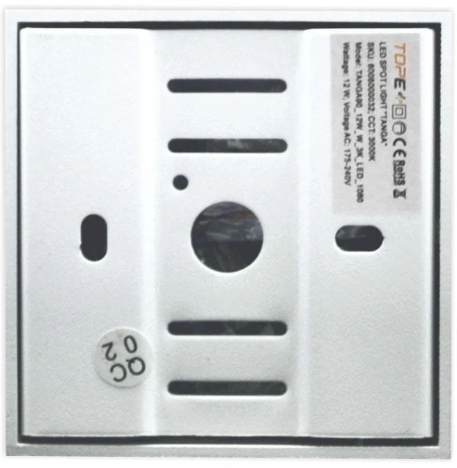 Lubinis baltas LED šviestuvas "TANGA" 12W