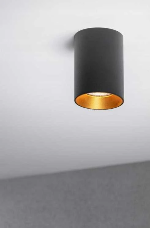 Lubinis šviestuvas Ceiling fixture AERO II, IP20, round, juodas