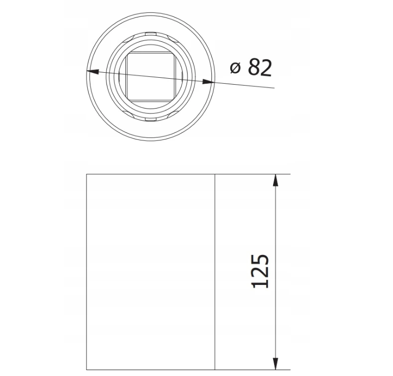 GTV Lubinis šviestuvas RESTO, PC, φ80x125mm, IP20, maks. 20W, apvalus, baltas