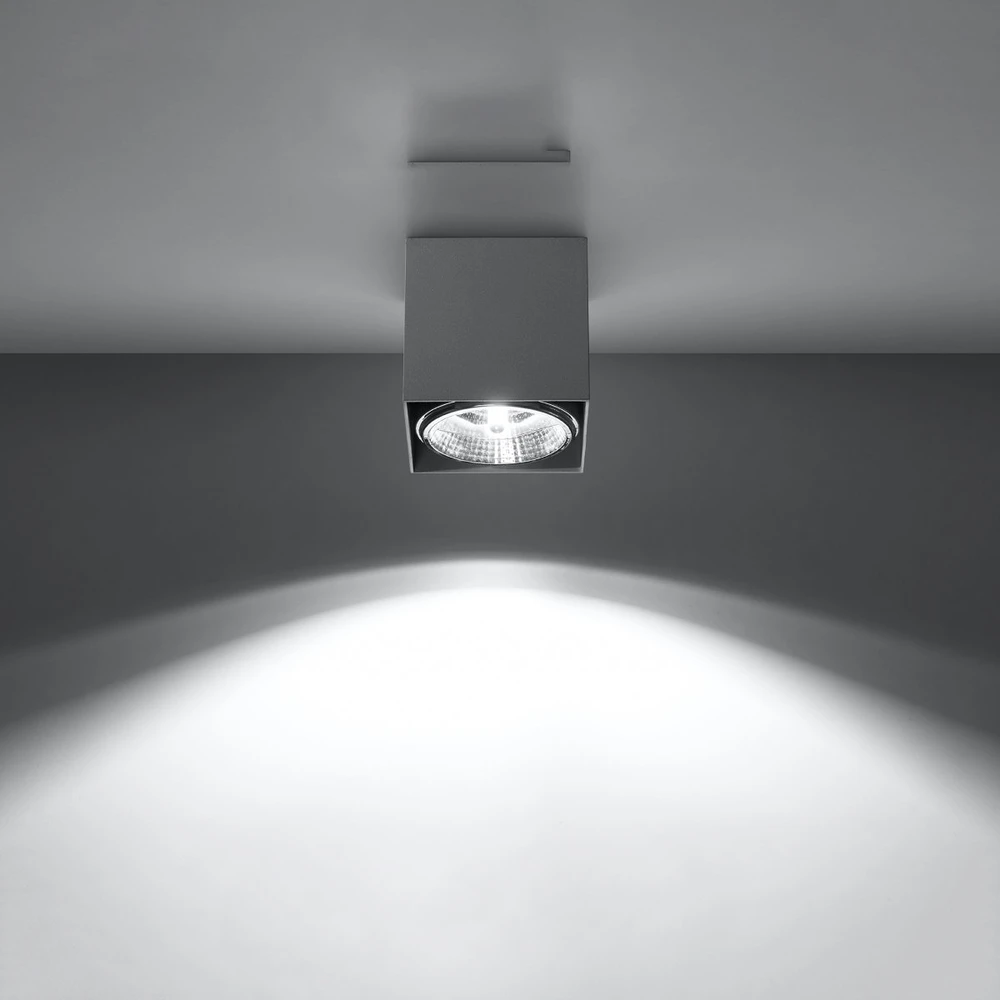 Lubinis šviestuvas Sollux Lighting Sollux Plafonas BLAKE pilkas